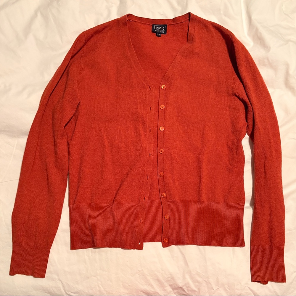 Burnt orange cardigan